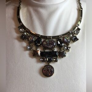 Chico’s bib necklace and pierced earring set. Excellent condition. Never worn